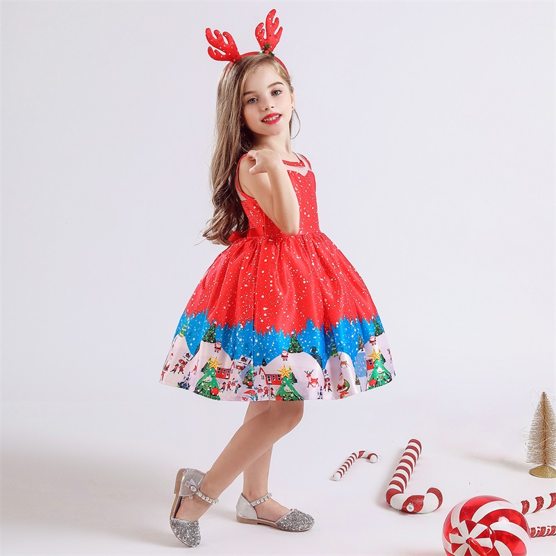 Vestidos De Natal Para Meninas Princesa Papai Noel Festa De Vestido De  Baile De Ano Novo | Shopee Brasil