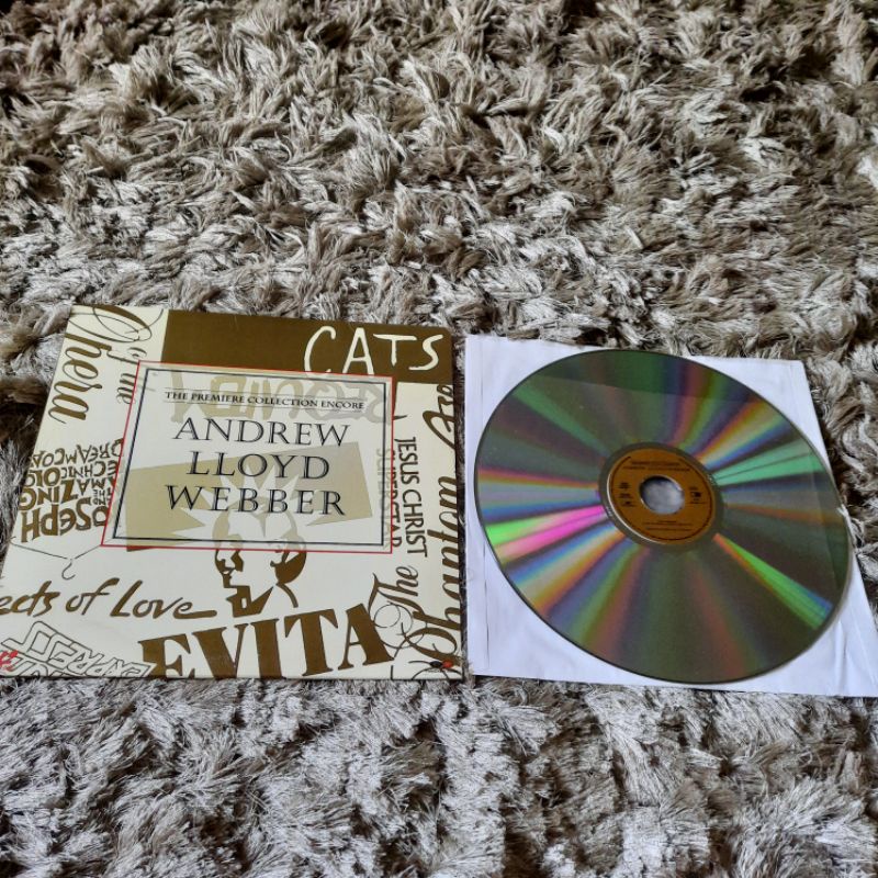 (Importado EUA) Laserdisc LD Andrew Lloyd Webber - The Premiere Collection Encore (1992, Evita, Cats, Jesus Christ Superstar)