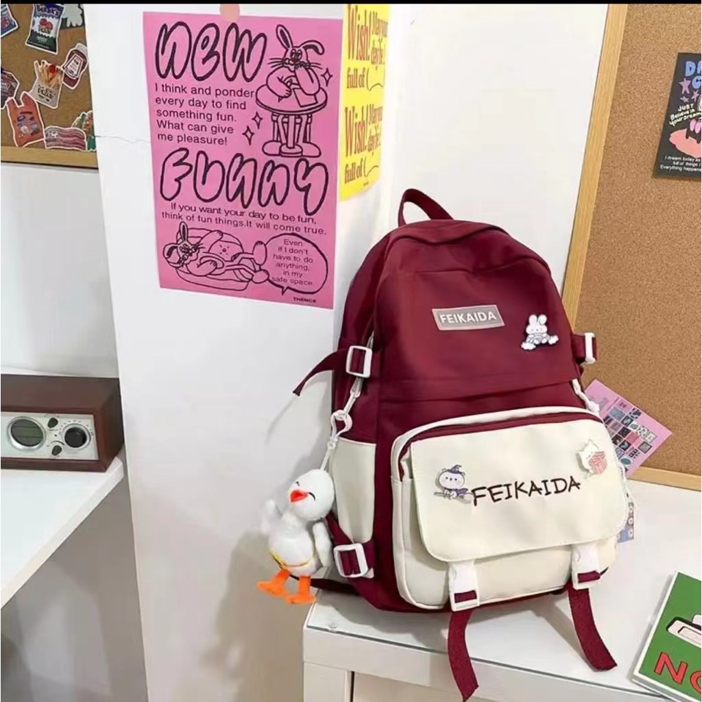 Mochila de estudante casual anti-roubo à prova d'água de grande capacidade ANJGG