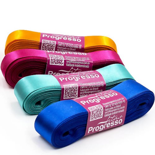 Fita de cetim CF005  Progresso número 5 com 22mm 10 ou 20 metros em Oferta na Shopee