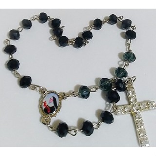 Coroinha De Santa Rita De Cássia - Coroa Em Cristal 8mm em Oferta na Shopee