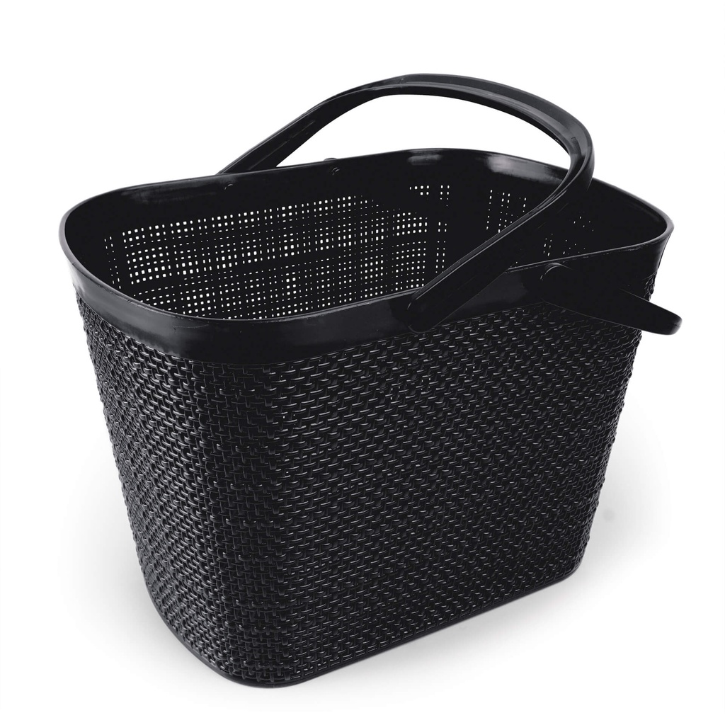 Cesto Eco Juta Com Alça - Preto Nitron - Home & Living