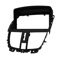 Moldura 2 Din Pegeout 207 - 2008 a 2014 - Preto Fosco