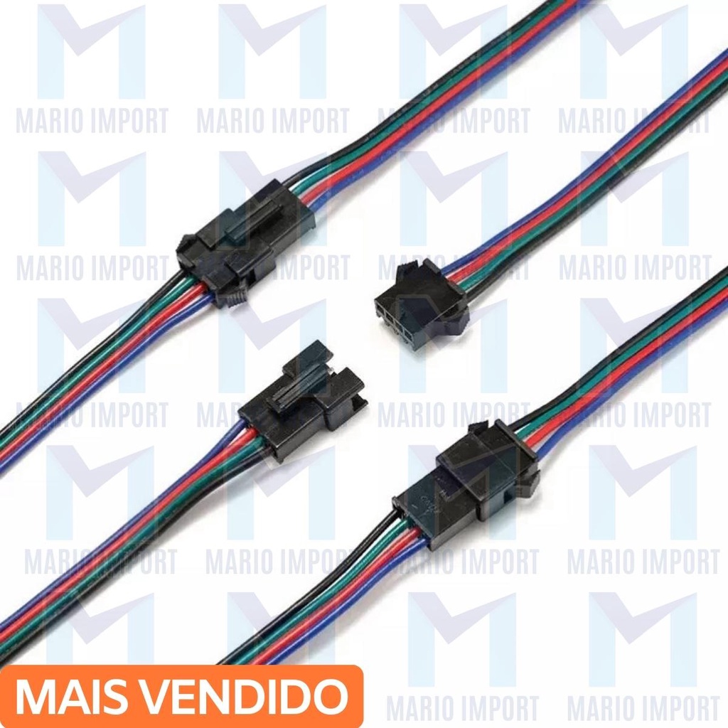 5 Pares de Conector Engate Rápido Macho e Fêmea 4 Vias em Oferta na Shopee