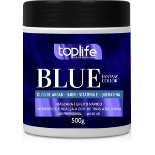 Mascara Matizadora capilar tonalizante Ativador Tons Azul 500g Toplife em Oferta na Shopee