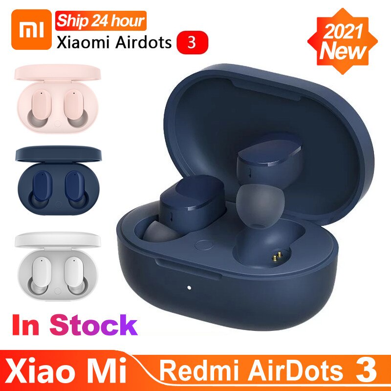 Fone De Ouvido Xiaomi Redmi AirDots Pro 3 TWS Sem Fio Bluetooth Stereo