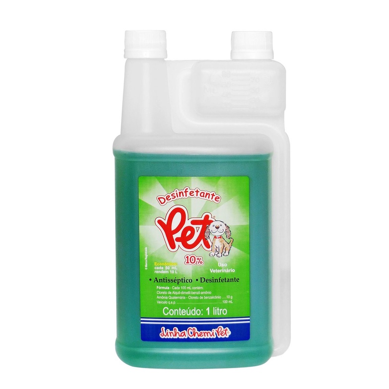 Desinfetante Pet 1 Litro Chemitec Shopee Brasil