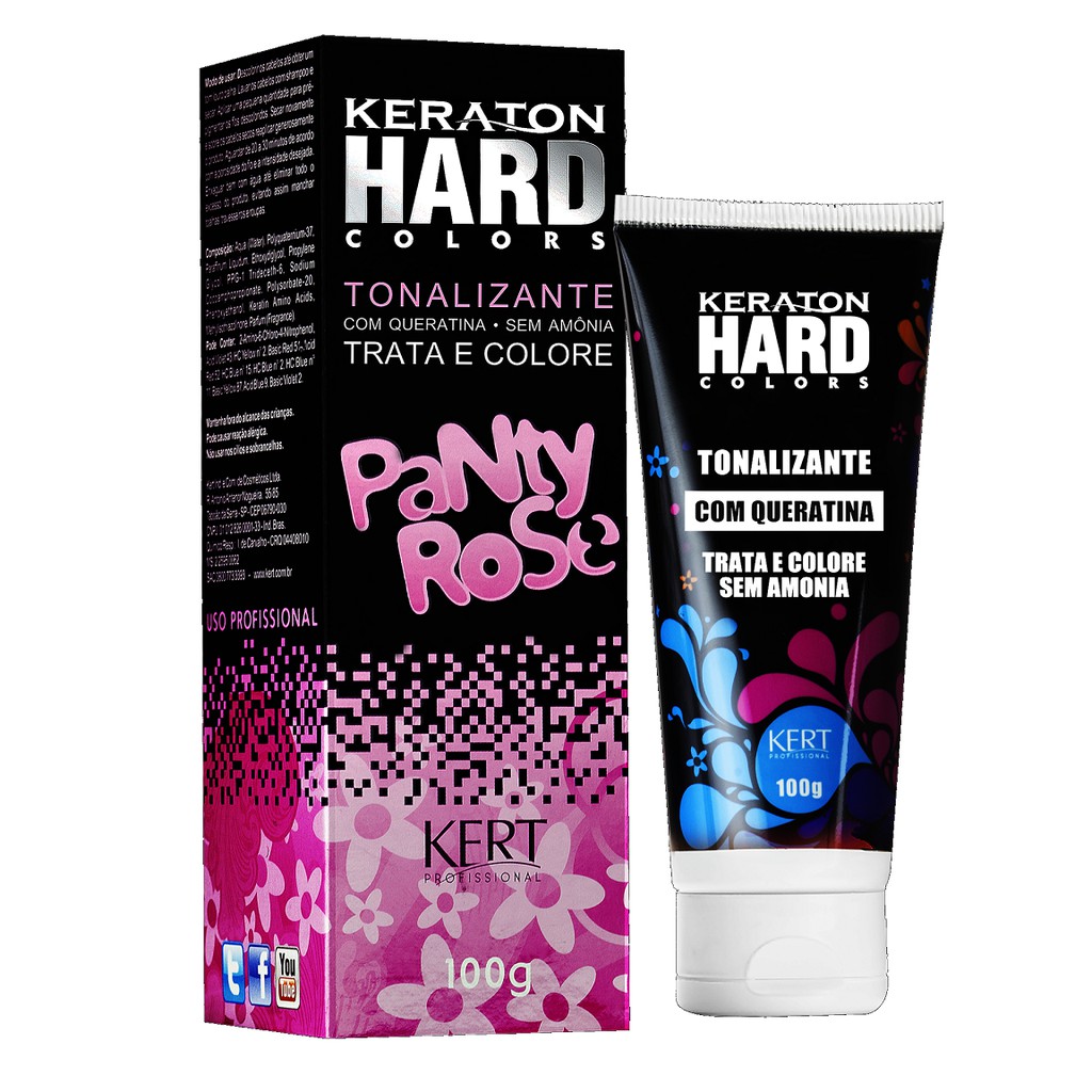 Tonalizante Keraton Hard Colors Panty Rose Kert Rosa Claro - 100g