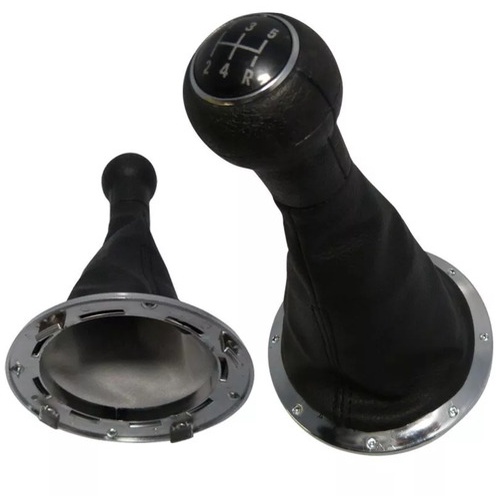 Coifa Com Manopla Cambio Vw Gol G3 Napa / Bola Preta