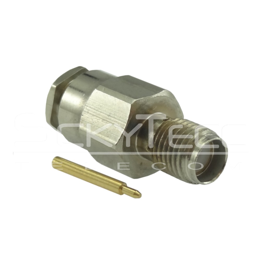 Conector Sma Fêmea Reverso Reto Prensa Cabo Rg/rgc-58 3052 | Shopee Brasil