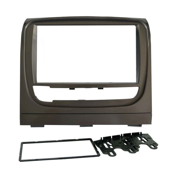 Moldura 2din Fiat Idea, Idea Adventure 2013 A 2018 Grafite em Oferta na Shopee