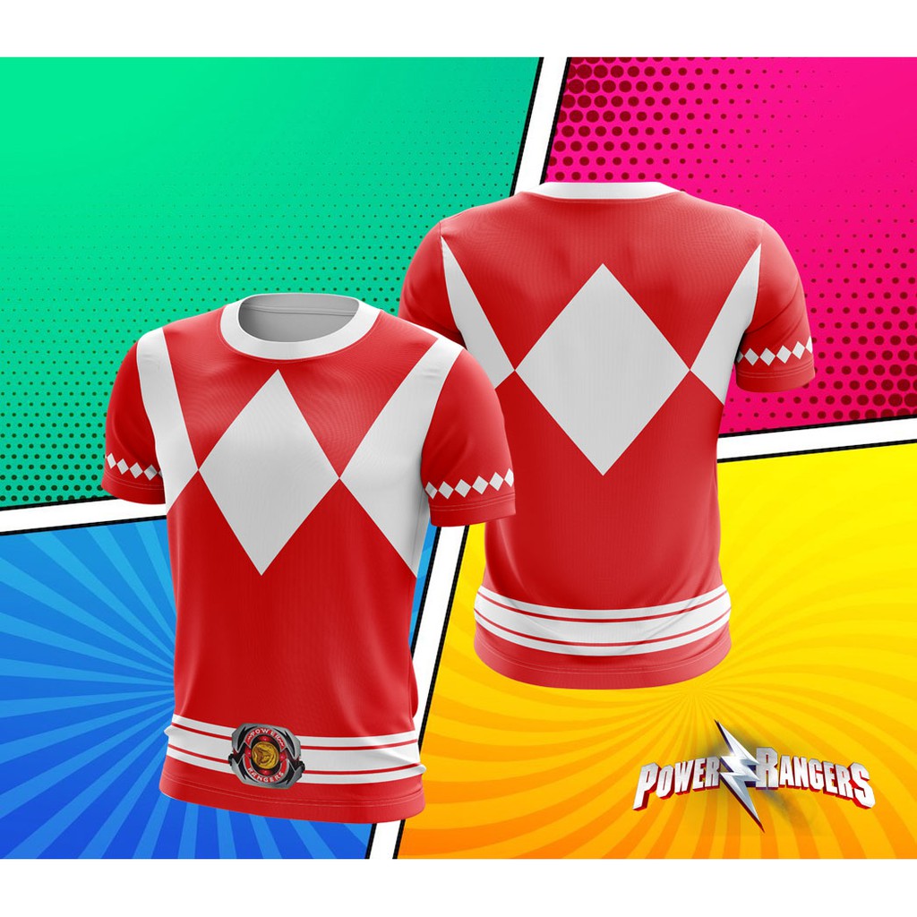 Camisa/Camiseta Power Rangers Herois | Shopee Brasil