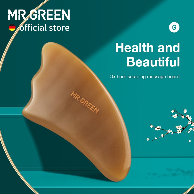 MR.GREEN Guasha Scraping Massage Board Massagem Corporal De Boi De Beleza SPA Raspador De Alívio Da Dor Do Pescoço - Health