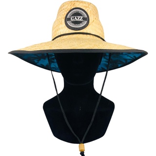 Chapeu De Palha Praia Surf Com Estampa GAZZ Premium Proteção Sol