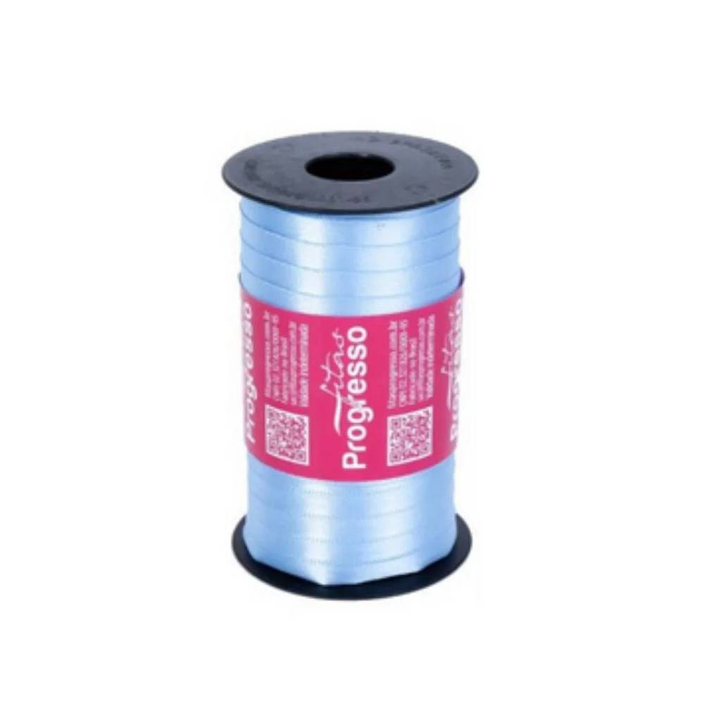 Fita de Cetim Progresso 7mm nº1 - 100m Azul Celeste - 1 unidade em Oferta na Shopee