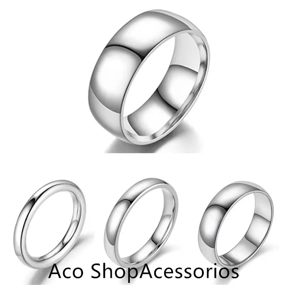 Anel de casamento/anel de casal de aço inoxidável prata/Alianças