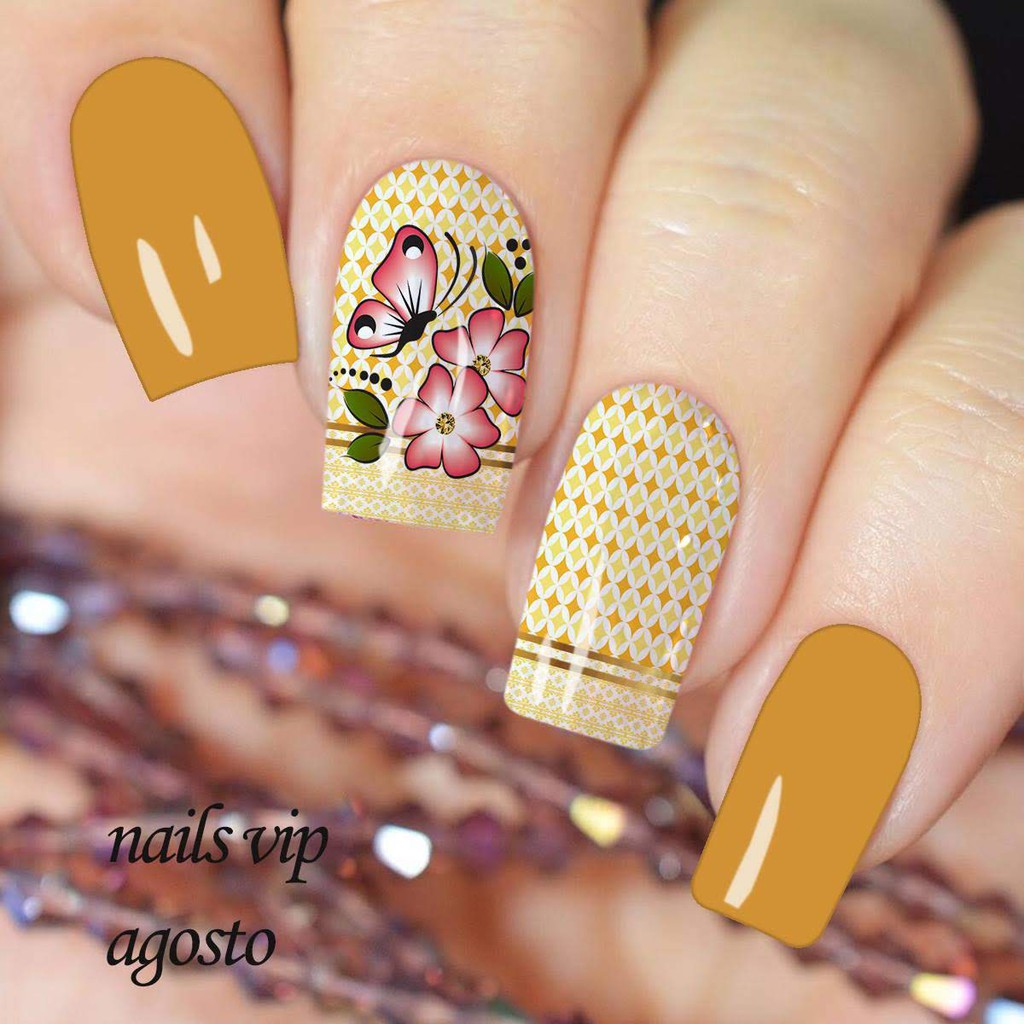 Películas de unhas- modelos exclusivos- 28 cartelas em Oferta na Shopee