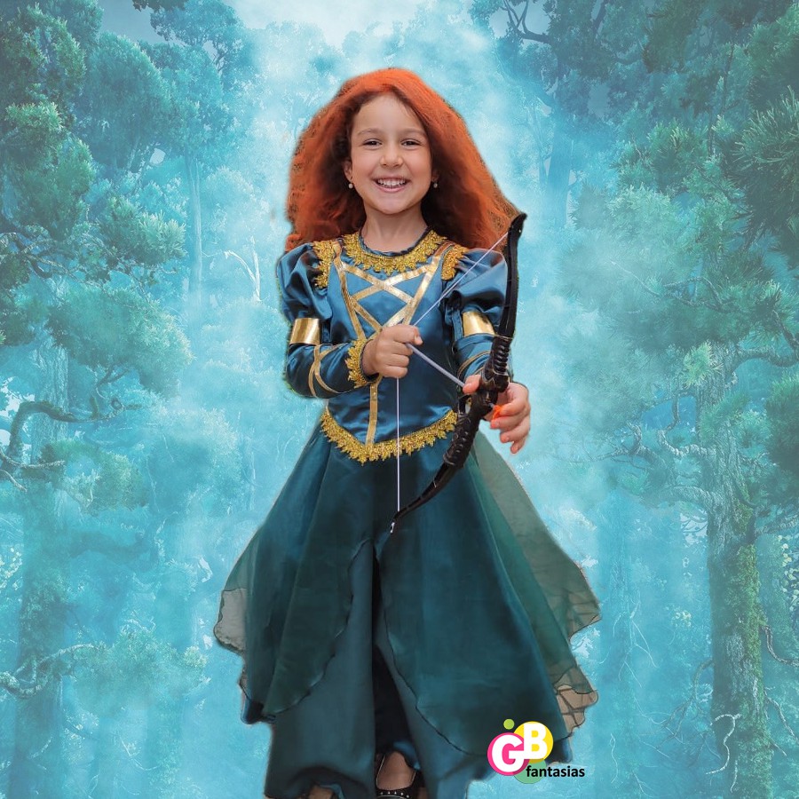 Fantasia Princesa Merida Valente Infantil/juvenil | Shopee Brasil