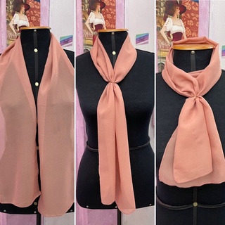 Echarpe Chiffon Rosê - Padrão uniforme / empresas/igrejas/congressos/eventos