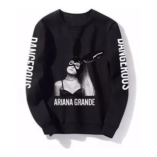 Blusa Moleton Gola Redonda Ariana Grande Dangerous Woman