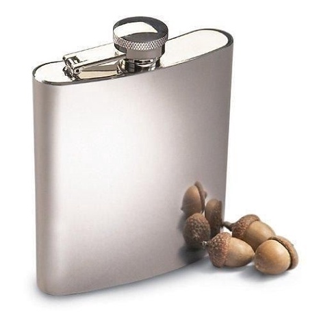 Cantil Porta Bebida De Bolso 230ml Inox
