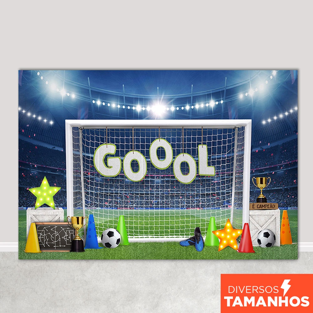 Painel Fundo Fotográfico Futebol Cenário Campo Futebol Gol Em Tecido Sublimado para Foto em Oferta na Shopee