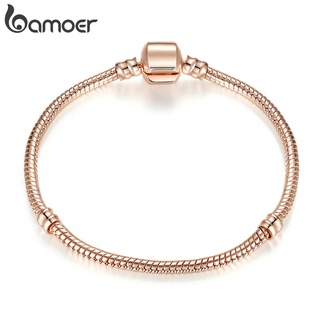 Bamoer Não Desaparecer Clássico Diy Charme Talão Pulseira De Ligação Básica Original Feminina Mulheres Presente Da Jóia Criança