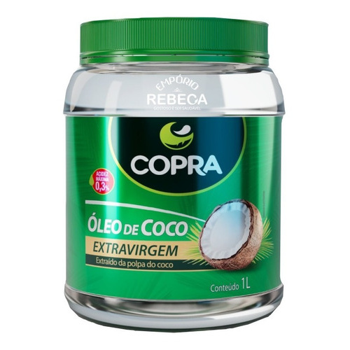 Óleo De Coco Extra Virgem 1 Litro - Copra Original em Oferta na Shopee