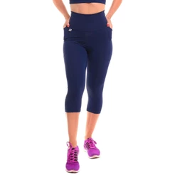 Calça Legging Corsário Run Marinho Snd Fitness