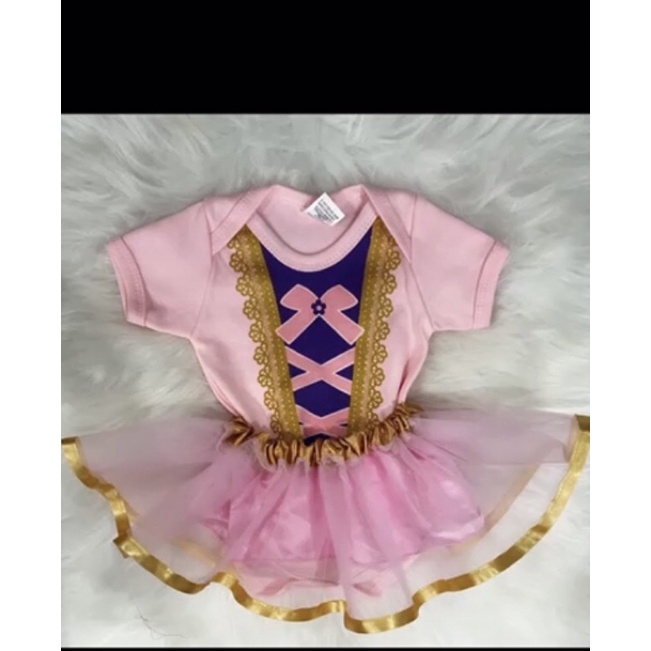 Kit Body temático Bela Adormecida + saia tule(K-2) em Oferta na Shopee