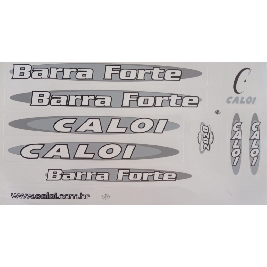 Adesivos Colante Bikes Caloi Barraforte