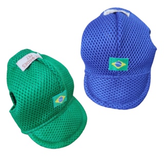Boné pet/Viseira Pet Brasil copa - Boné Cachorro/Gato em Oferta na Shopee