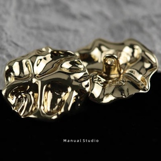 10 Peças/lote Botões de Jaqueta Vintage Moda Forma Irregular Botões de Roupas de Metal Acessórios de Costura Botões Perna para Casaco Camisa em Oferta na Shopee