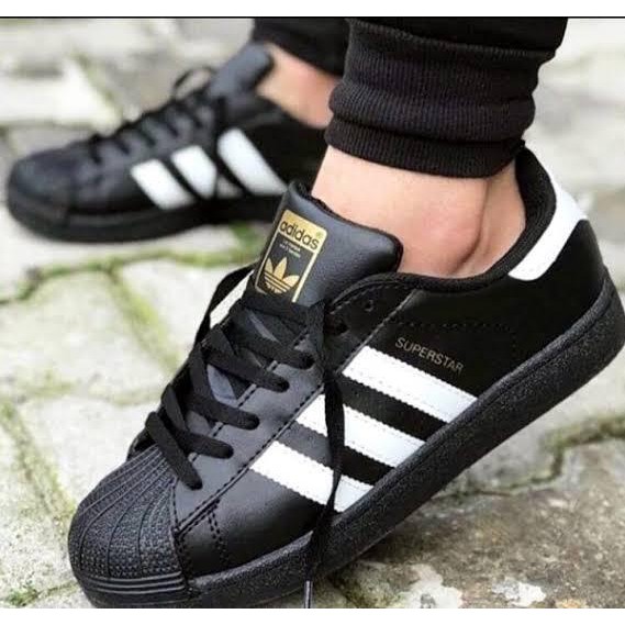 Adidas best sale superstar couro