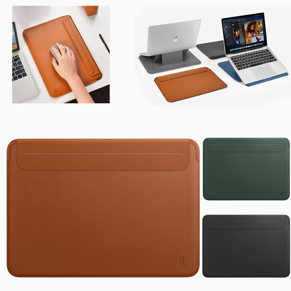 WIWU Laptop Sleeve Para MacBook Pro Caso Portátil Saco 13.3 Polegada 13 PU  Estojo De Couro À Prova D'água Air Manga 13 | Shopee Brasil