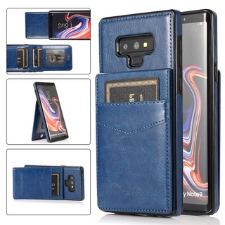 Capa De Couro Com Porta Cartão Magnético Vertical & Horizontal Para Samsung Galaxy Note 8/9/10 Plus/20