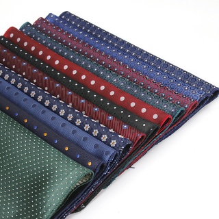 Lenço Masculino Polka Dot Hankies Festa De Casamento Hanky Business Mens Pocket Square Chest Towel 22 * 22CM