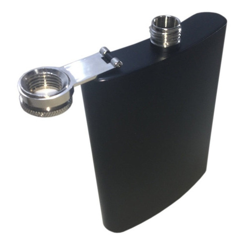 Cantil De Bolso 224ml Black Inox