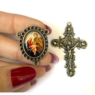 Kit Sagrada Familia (10 Entremeios + 10 Cruzes) em Oferta na Shopee