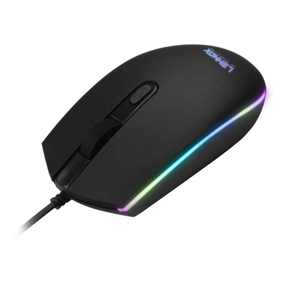 MOUSE GAMER LEHMOX HYPER G.T LED RGB DPI 1200 AJUSTAVEL | Shopee Brasil