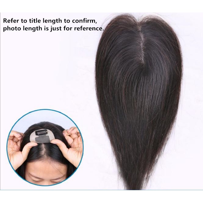 5 * 8 cm Peruca De Cabelo Humano Real Bloco Cobrindo Branco Na Parte Superior Da Cabeça Aumenta Os Volumes Do (Área De 8