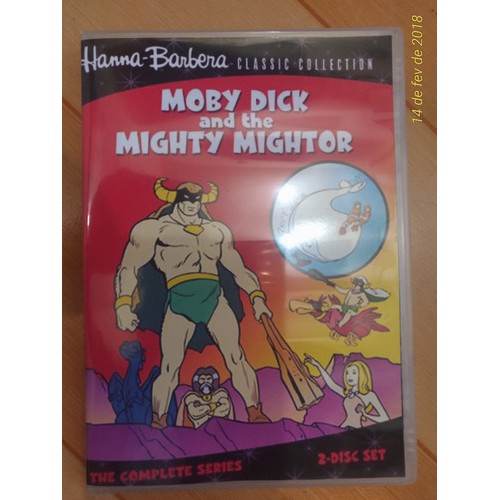 Dvd Poderoso Mightor e Moby Dick Desenho Completo Dublado Hanna Barbera 2 discos