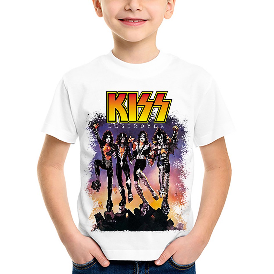 Kiss destroyer camiseta infantil