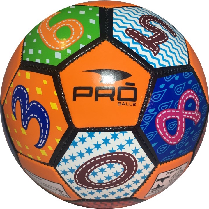 Bola de Futebol Recreação Número 3 Infantil/Jardim de Infância. Desenho animado Número, Animal.