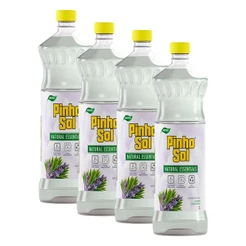 Kit 4 Desinfetante Pinho Sol Naturals Lavanda e Melaleuca 1l