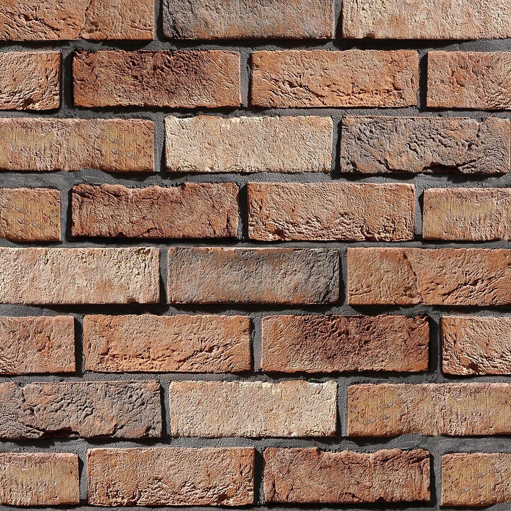 Papel De Parede Adesivo 3d Tijolo Marrom Envelhecido Premium - Home & Living