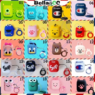 Bella_capa De Silicone À Prova De Poeira Portátil Para Airpods 1/2 Pro Capa De Coelho Fofa i12 DBBN em Oferta na Shopee