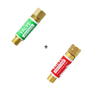 Kit Valvula Seca Acetileno + Oxigenio Para Regulador em Oferta na Shopee