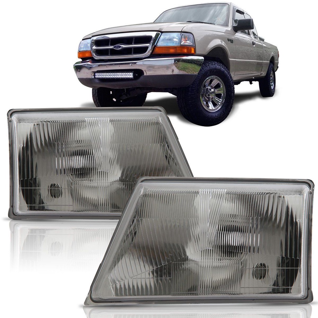 Farol Ranger 98 99 2000 2001 2002 2003 2004 Cromado - Spare Parts and Accessories for Vehicles