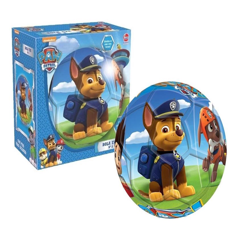 Bola Eva Patrulha Canina Chase Infantil Lider Brinquedos | Shopee Brasil